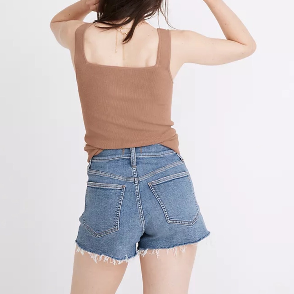 Madewell Relaxed Destructed Edition Denim Shorts Size 27